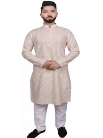 Men kurta and pyjama set cotton blend