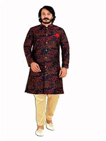 Sherwani for men n.b.f fashion mens ethnic wear kurta pajama sherwani set (a)