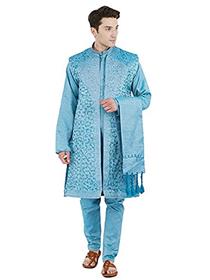 Sherwani for men one fort silk fabric sherwani for men (a)