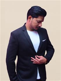 Blazer For Men INVICTUS Men Black Slim Fit Solid Single-Breasted Casual Blazer(M)