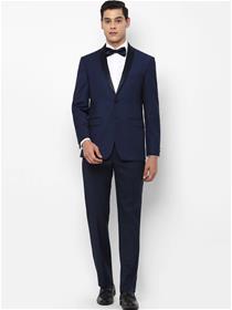 Two piece suit for men  solid navy blue dress (my)
