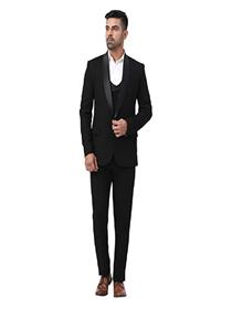 3 piece dress for men's slim fit tuxedo 3pcs dress (a)