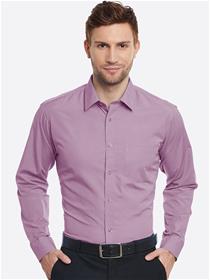 Men purple slim fit formal shirt (my)