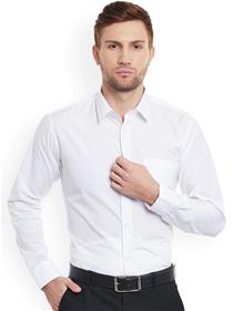 Men white slim fit formal shirt (my)