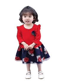 Daily wear dress for kids girl z signs baby girl's empire knee length dress (a)