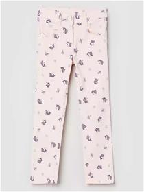 Trousers for girls regular fit girls pink cotton blend trousers (f)