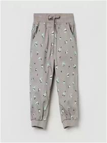 Trousers for girls regular fit girls grey pure cotton trousers (f)
