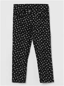 Trousers for girls regular fit girls black cotton blend trousers (f)