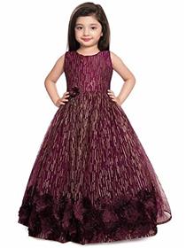 Gown for girls angel f studio girls maxi/full length party dress (a)