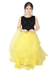 Lehenga choli for girls glossia fashion girl's ethnic wear fully-stitched shining polka dot sleeveless(a