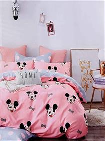 Printed Cartoon Single Bedsheet With 1 Pillow Cover For Kids(86 * 56 Inches)