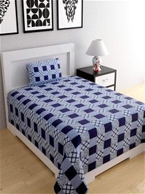 Bedsheet for single bed with 1 pillow cover