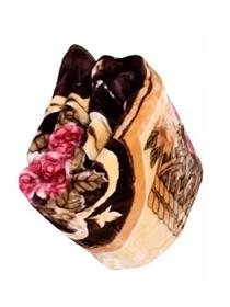 Blanket floral double mink blanket for heavy winter  (microfiber, multicolor) (f)