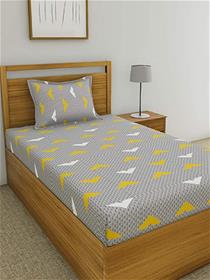 Single bedsheet ahmedabad cotton 144 tc cotton single bedsheet pillow cover (a)