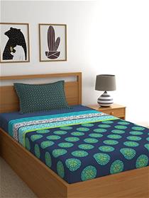 Single bedsheet cotton single bedsheet with 1 pillow cover (a)