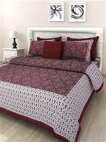 Single bedsheet pure cotton printed king size bedsheet (a)