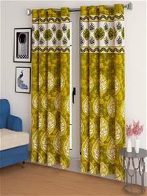 Chhavi india 213 cm (7 ft) polyester door curtain (pack of 2)