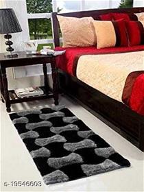 Premium heavy super soft shaggy anti skid bedside runner carpet mat for bedroom