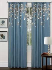 Door curtain 274 cm (9 ft) polyester room darkening long door curtain (pack of 2, grey) (f)