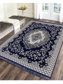 Carpet blue velvet carpet (155 cm, x 215 cm, rectangle) (f)