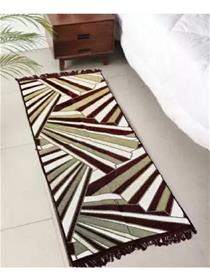 Carpet velvet floor mat  (coffee, large) (f)