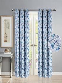 Semi-blackout curtains for doors (7 feet) solid polyester curtain (a)