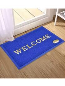 Door mat rubber door mat  (blue, medium) (f)