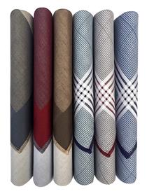 Handkerchief for men italia pure cotton medium multi color checks pack of 6 (a)