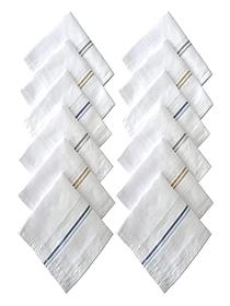 Torofly® 100% cotton premium collection handkerchiefs hanky for men