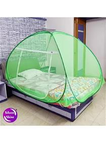 Mosquito net polyester adults washable foldable single bed (green, tent) (f)
