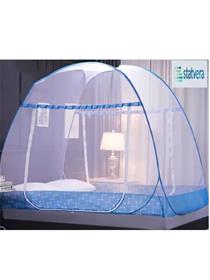 Mosquito net poly ethylene adults washable nets for king size bed(blue, tent)(f)