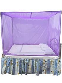 Mosquito net polyester adults washable double bed (purple, tent) (f)
