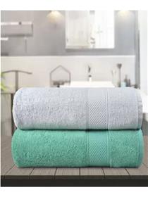 Bath towel cotton 500 gsm (pack of 2) (f)