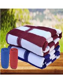 Bath towel cotton 650 gsm (pack of 2) (f)