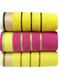 Bath towel cotton 550 gsm hair, sport, beach, bath towel set (pack of 3) (f)