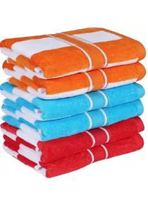 Bath towel cotton 550 gsm hand towel  (pack of 6) (f)