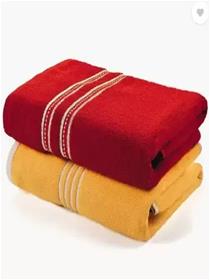 Remex cotton 400 gsm bath towel  (pack of 2)