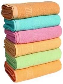Cotton 420 gsm hand, face towel  (pack of 6)