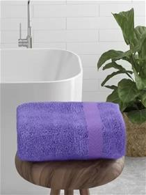 Perfect Homes Cotton 600 GSM Bath Towel  (Purple)