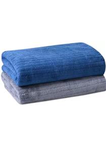 House beauty microfiber 300 gsm bath towel(pack of 2)(f)