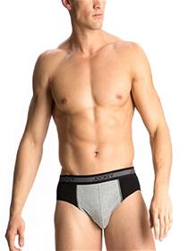 Jockey men's cotton elance fusion briefs (assorted, large) pack of 4 (a)