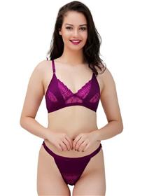 Bikini set for women self design purple bikini (f)