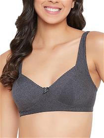 Bra for women  solid non-padded full cup wire free