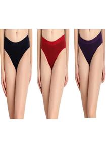 Panty for women bikini multicolor panty (pack of 3) (f)