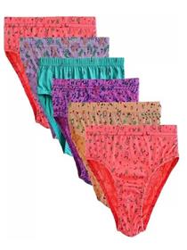 Panty for women hipester multicolor panty (pack of 6) (f)