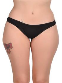 Panty for women bikini black panty (pack of 1) (f)