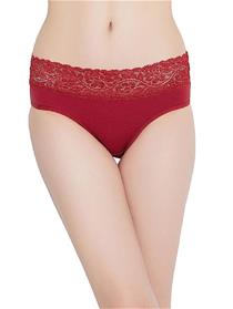 Panty for women mid waist hipster panty with lace