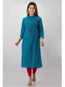 Kurti for women printed  cotton straight fancy,simple designer home wear kurti (f)