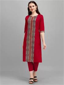 Kurti for women printed cotton straight ,fancy,simple designer home wear kurti (f)
