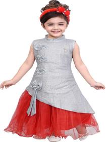Normal dress for girls kids girls maxi / full length party dresses (red)